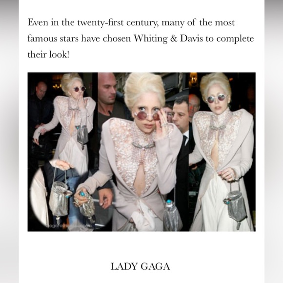 Vintage Whiting & Davis Co. Alumesh Ivory Celluloid Purse Chain Link Strap USA - Picture 7 of 7